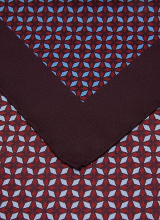Detail View - Click To Enlarge - STEFANOBIGI MILANO - Geometric Silk Pocket Square