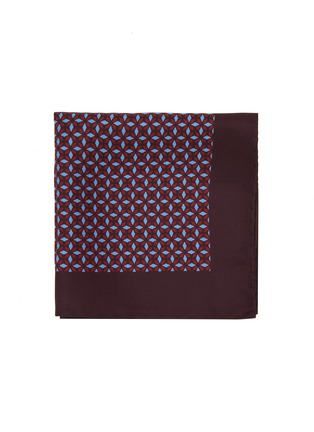 Main View - Click To Enlarge - STEFANOBIGI MILANO - Geometric Silk Pocket Square