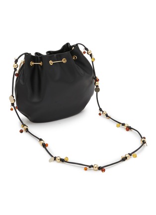 Detail View - Click To Enlarge - ROSANTICA - Calliope Ambra Embellished Leather Crossbody Bag