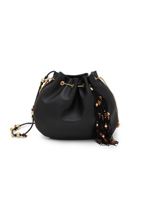 Main View - Click To Enlarge - ROSANTICA - Calliope Ambra Embellished Leather Crossbody Bag