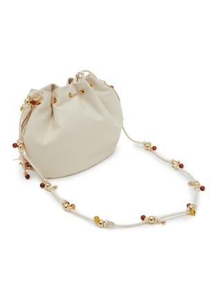 Detail View - Click To Enlarge - ROSANTICA - Calliope Ambra Embellished Leather Crossbody Bag