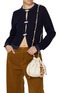 Figure View - Click To Enlarge - ROSANTICA - Calliope Ambra Embellished Leather Crossbody Bag