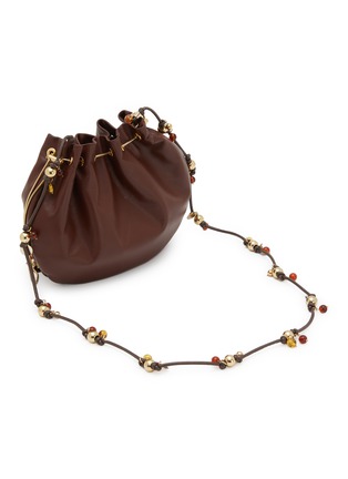 Detail View - Click To Enlarge - ROSANTICA - Calliope Ambra Embellished Leather Crossbody Bag