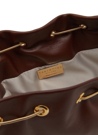 Detail View - Click To Enlarge - ROSANTICA - Calliope Ambra Embellished Leather Crossbody Bag