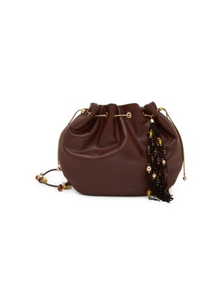 Main View - Click To Enlarge - ROSANTICA - Calliope Ambra Embellished Leather Crossbody Bag