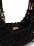 Detail View - Click To Enlarge - ROSANTICA - Nod Crystal Embellished Satin Hobo Bag