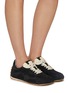 Figure View - Click To Enlarge - BOTTEGA VENETA - Orbit Ballet Nylon Suede Women's Sneakers