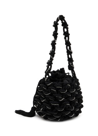 Detail View - Click To Enlarge - ROSANTICA - Legame Large Strass Net Bucket Bag