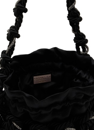 Detail View - Click To Enlarge - ROSANTICA - Legame Large Strass Net Bucket Bag