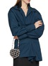 Front View - Click To Enlarge - ROSANTICA - Selene Capri Crystal Embellished Strass Net Clutch