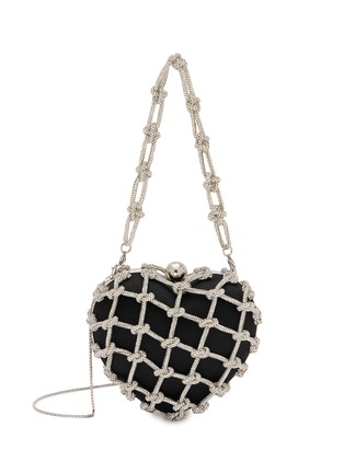 Main View - Click To Enlarge Main View - Click To Enlarge - ROSANTICA - Selene Capri Crystal Embellished Strass Net Clutch