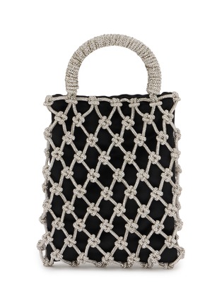 Main View - Click To Enlarge Main View - Click To Enlarge - ROSANTICA - Nodi Lilia Crystal Strass Net Tote