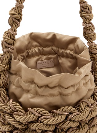 Detail View - Click To Enlarge - ROSANTICA - Large Legame Strass Net Bucket Bag