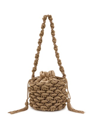Main View - Click To Enlarge Main View - Click To Enlarge - ROSANTICA - Large Legame Strass Net Bucket Bag