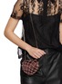 Front View - Click To Enlarge - ROSANTICA - Selene Capri Crystal Embellished Strass Net Clutch