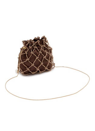 Detail View - Click To Enlarge - ROSANTICA - Selene Capri Crystal Embellished Strass Net Clutch