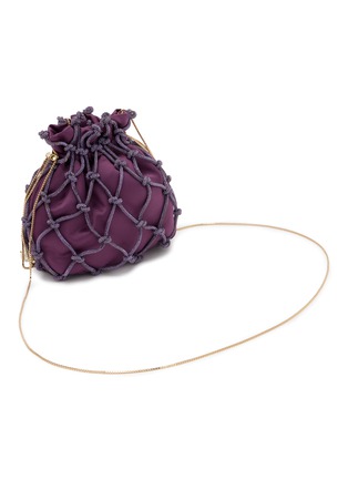 Detail View - Click To Enlarge - ROSANTICA - Selene Capri Crystal Embellished Strass Net Clutch