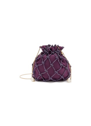 Main View - Click To Enlarge Main View - Click To Enlarge - ROSANTICA - Selene Capri Crystal Embellished Strass Net Clutch