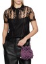 Figure View - Click To Enlarge - ROSANTICA - Selene Capri Crystal Embellished Strass Net Clutch