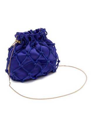 Detail View - Click To Enlarge - ROSANTICA - Selene Capri Crystal Embellished Strass Net Clutch