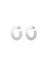 Main View - Click To Enlarge - ALAÏA - Aluminium Brass Blade Hoop Earrings