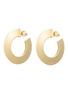 Main View - Click To Enlarge - ALAÏA - Aluminium Brass Blade Hoop Earrings