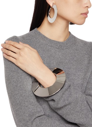 Figure View - Click To Enlarge - ALAÏA - Aluminium Blade Bangle Bracelet