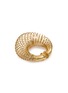 Detail View - Click To Enlarge - ALAÏA - Spiral Gold Toned Steel Hoop Earrings