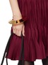 Front View - Click To Enlarge - ALAÏA - Aluminium Blade Bangle Bracelet