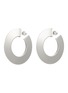 Main View - Click To Enlarge - ALAÏA - Aluminium Brass Blade Hoop Earrings