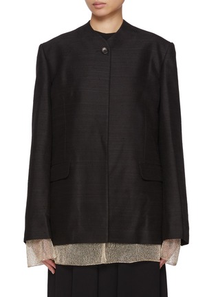Main View - Click To Enlarge - GIA STUDIOS - Bretha Mesh Hem Jacket