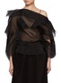 Main View - Click To Enlarge - GIA STUDIOS - Sunshine Asymmetrical Silk Organza Blouse