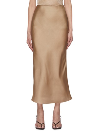 Main View - Click To Enlarge - GIA STUDIOS - Noe Mermaid Silk Midi Skirt