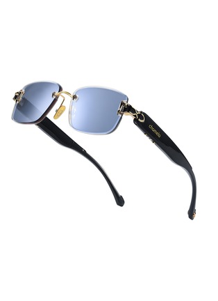 Detail View - Click To Enlarge - CHAMELO - Aura Prismatic™ Lens Smart Glasses — Glossy Black Frame/Calm Lenses