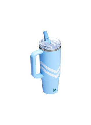 Detail View - Click To Enlarge - STANLEY - The Quencher ProTour Flip Straw Lid Tumbler 30oz — Cornflower Chevron