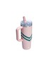 Detail View - Click To Enlarge - STANLEY - The Quencher ProTour Flip Straw Lid Tumbler 30oz — Peach Whip Chevron
