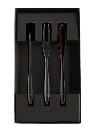 Main View - Click To Enlarge - MARUNAO - Sweets Cutlery Set — Ebony