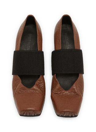 Detail View - Click To Enlarge - UMA WANG - 45 Single Elastic Band Leather Ballerina Pumps
