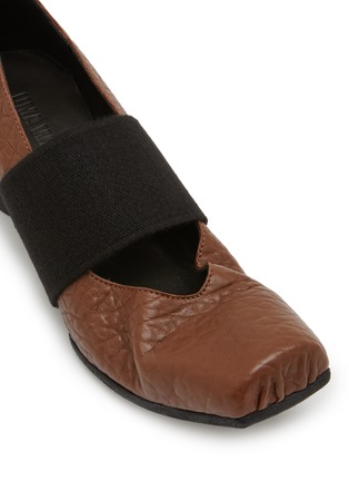 Detail View - Click To Enlarge - UMA WANG - 45 Single Elastic Band Leather Ballerina Pumps