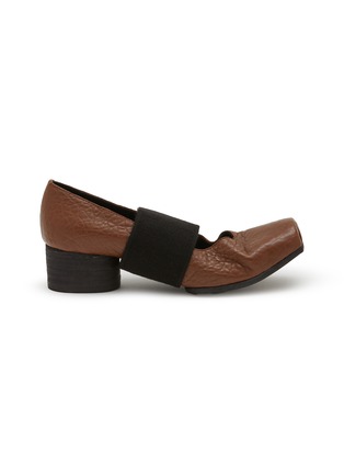 Main View - Click To Enlarge - UMA WANG - 45 Single Elastic Band Leather Ballerina Pumps