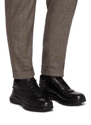 Figure View - Click To Enlarge - OFFICINE CREATIVE - Phase 001 Leather Low Top Men's Sneakers