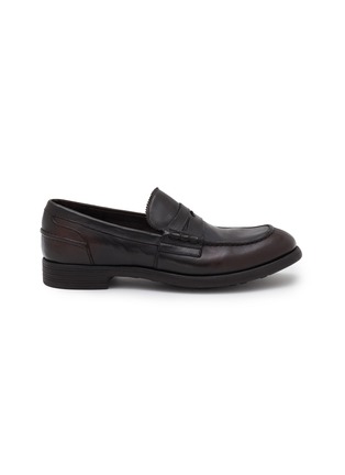 Main View - Click To Enlarge - OFFICINE CREATIVE - Chronicle 056 Leather Penny Loafers