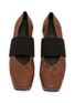 Detail View - Click To Enlarge - UMA WANG - Single Elastic Band Leather Ballerina Flats