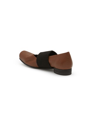  - UMA WANG - Single Elastic Band Leather Ballerina Flats