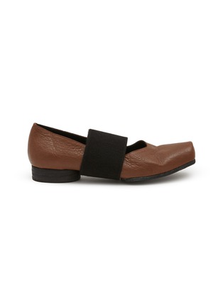 Main View - Click To Enlarge - UMA WANG - Single Elastic Band Leather Ballerina Flats