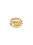 Main View - Click To Enlarge - SSIL - X Row Layer Gold Plated Sterling Silver Ring