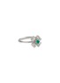 Main View - Click To Enlarge - SSIL - Clover Rhodium Plated Sterling Silver Ring