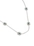 Detail View - Click To Enlarge - SSIL - Clover Dot Rhodium Plated Brass Green Onyx Necklace