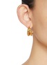 Figure View - Click To Enlarge - SSIL - X Row Gold Plated Brass Hoop Earrings