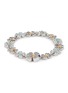 Main View - Click To Enlarge - SSIL - Clover Stone Tennis Rhodium Plated Brass Bracelet